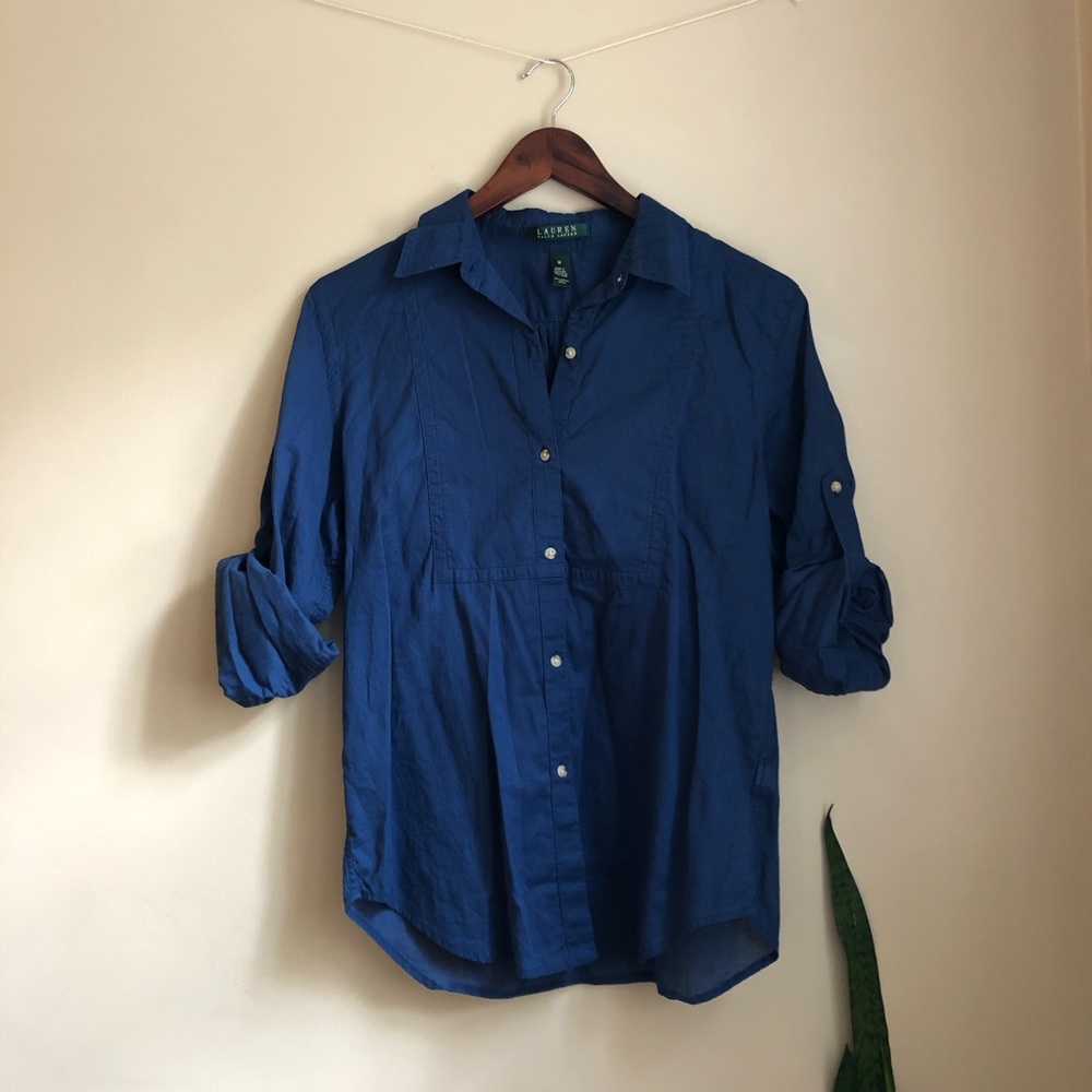 Ralph Lauren Blue Buttonup Shirt 100% Cotton